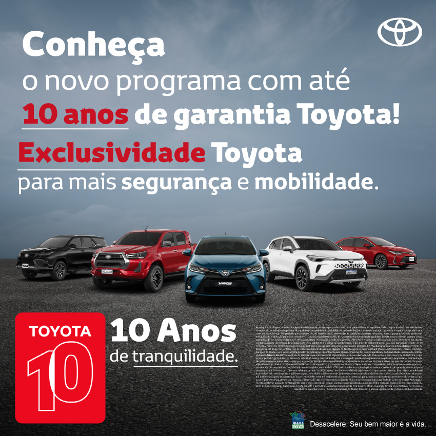 10 Anos de Garantia Toyota