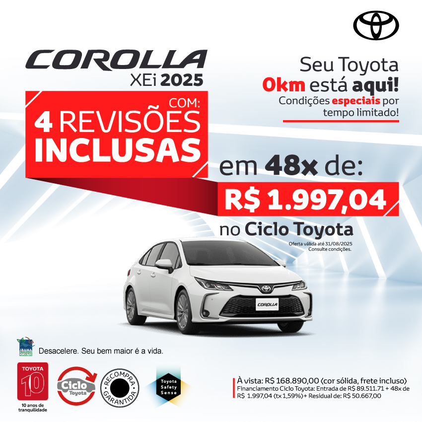 Campanha CICLO - Corolla - Ago/25