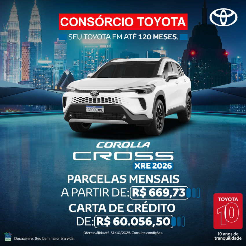 Campanha Consórcio Corolla Cross - Out/25