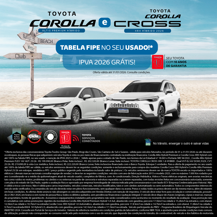 Campanha - COROLLA & COROLLA CROSS - Jan/26