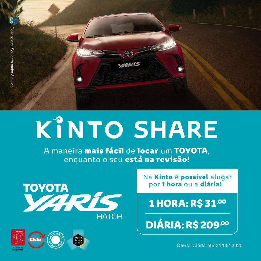 Campanha Kinto - Yaris - Mai/25