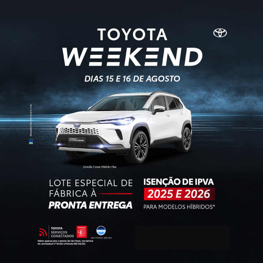 Campanha - Toyota Week - Corolla Cross - Ago/25