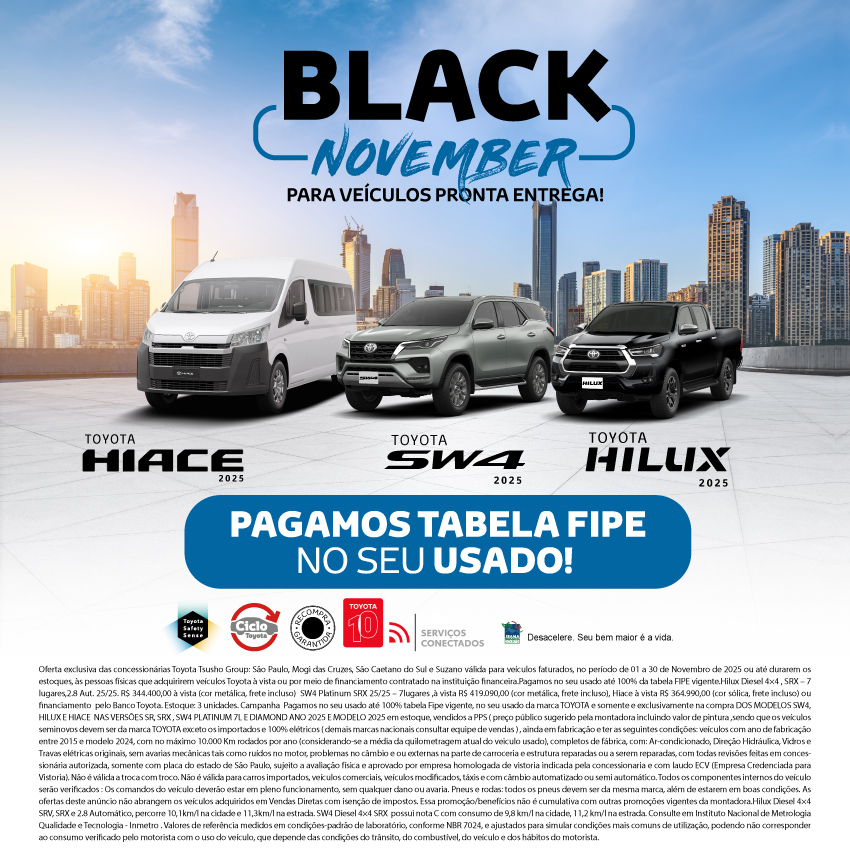 Campanha Varejo - Hilux Tabela Fipe - Nov/25