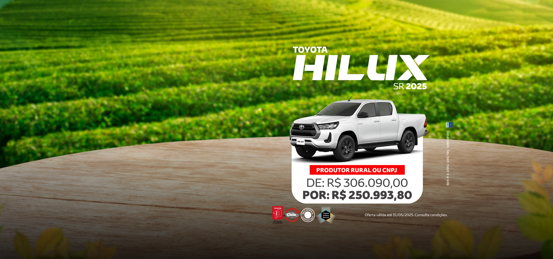 Venda Direta - Rural Hilux SR - Mai/25