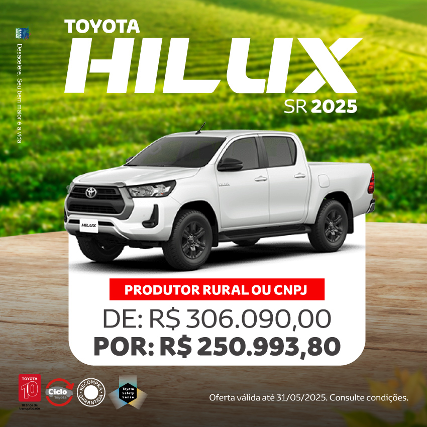 Venda Direta - Rural Hilux SR - Mai/25