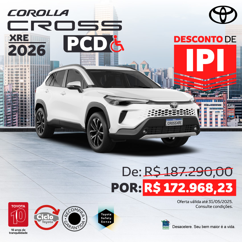 Venda Direta - PCD - Corolla - Mai/25