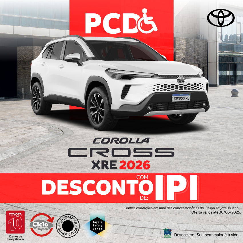 Venda Direta - PCD - Corolla Cross - Jun/25