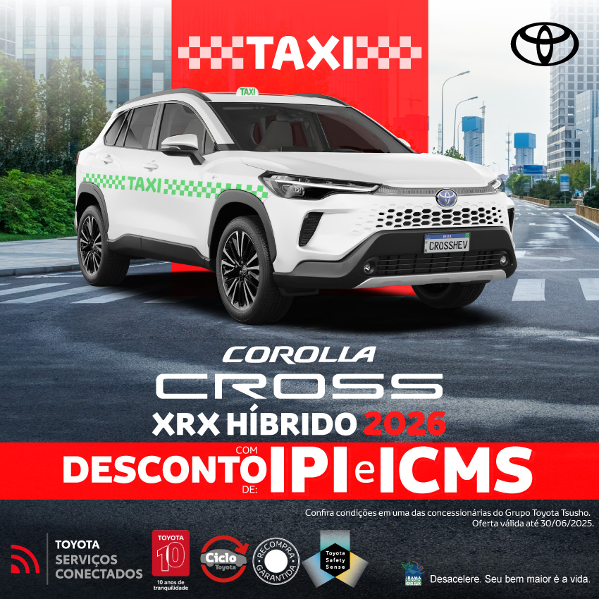 Venda Direta - Taxi Corolla Cross - Jun/25
