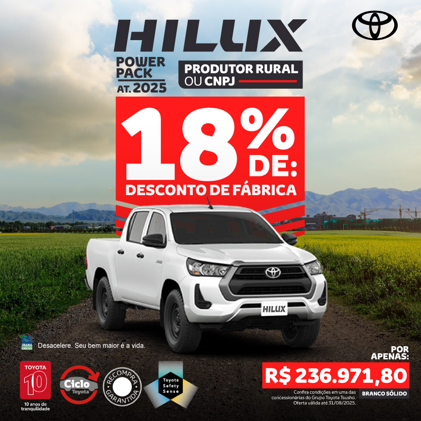 Venda Direta - Rural - Hilux SR - Ago/25