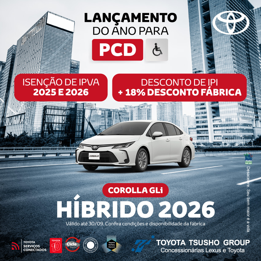Venda Direta - PCD - Corolla GLI - Set/25