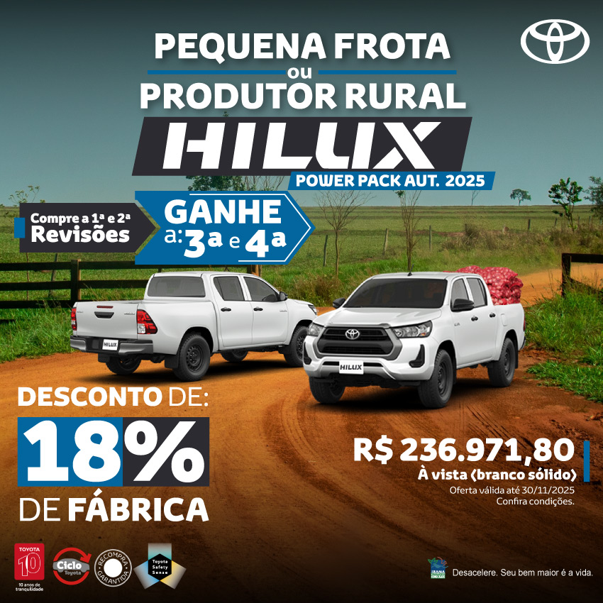 Venda Direta - Rural - Hilux PP - Nov/25