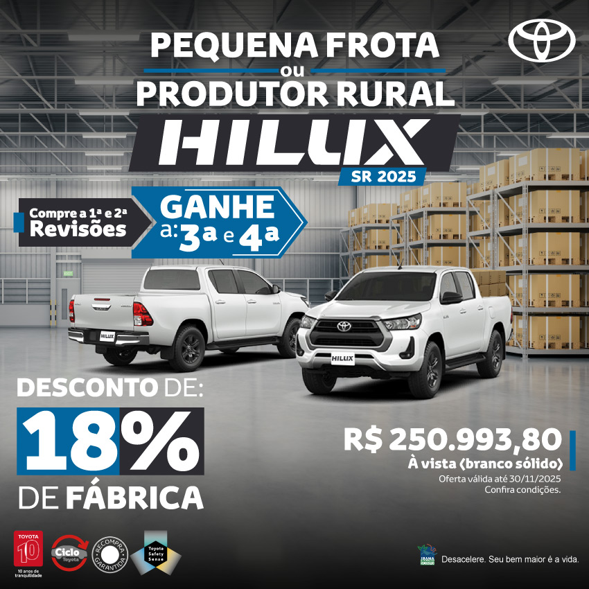 Venda Direta - Rural - Hilux SR - Nov/25
