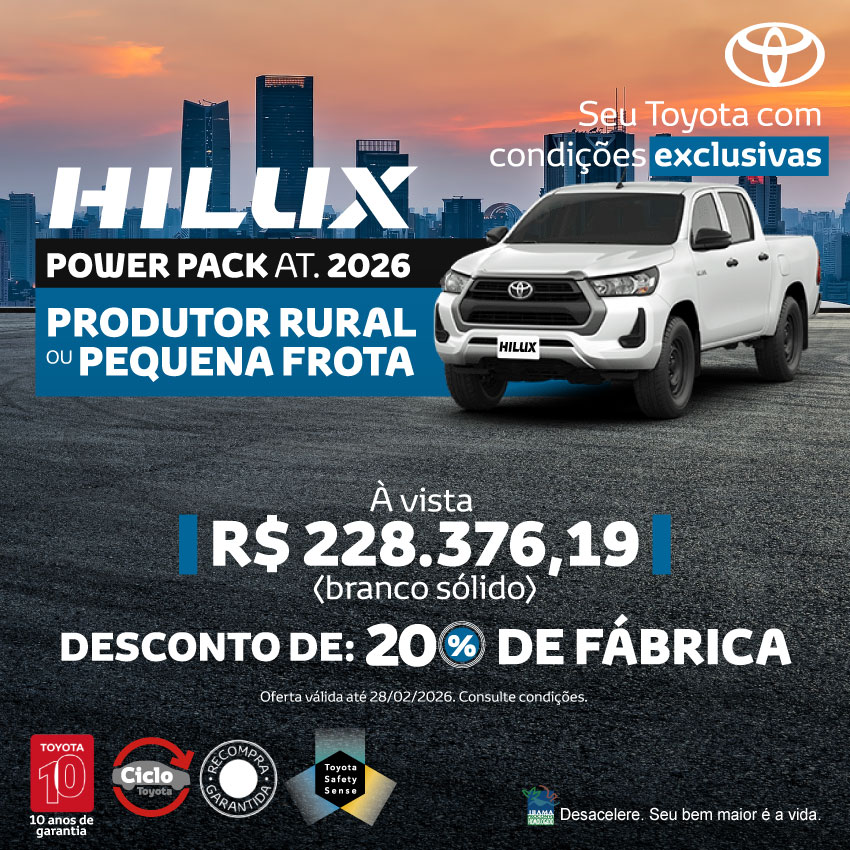 Venda Direta - Rural - Hilux AT - FEV/26